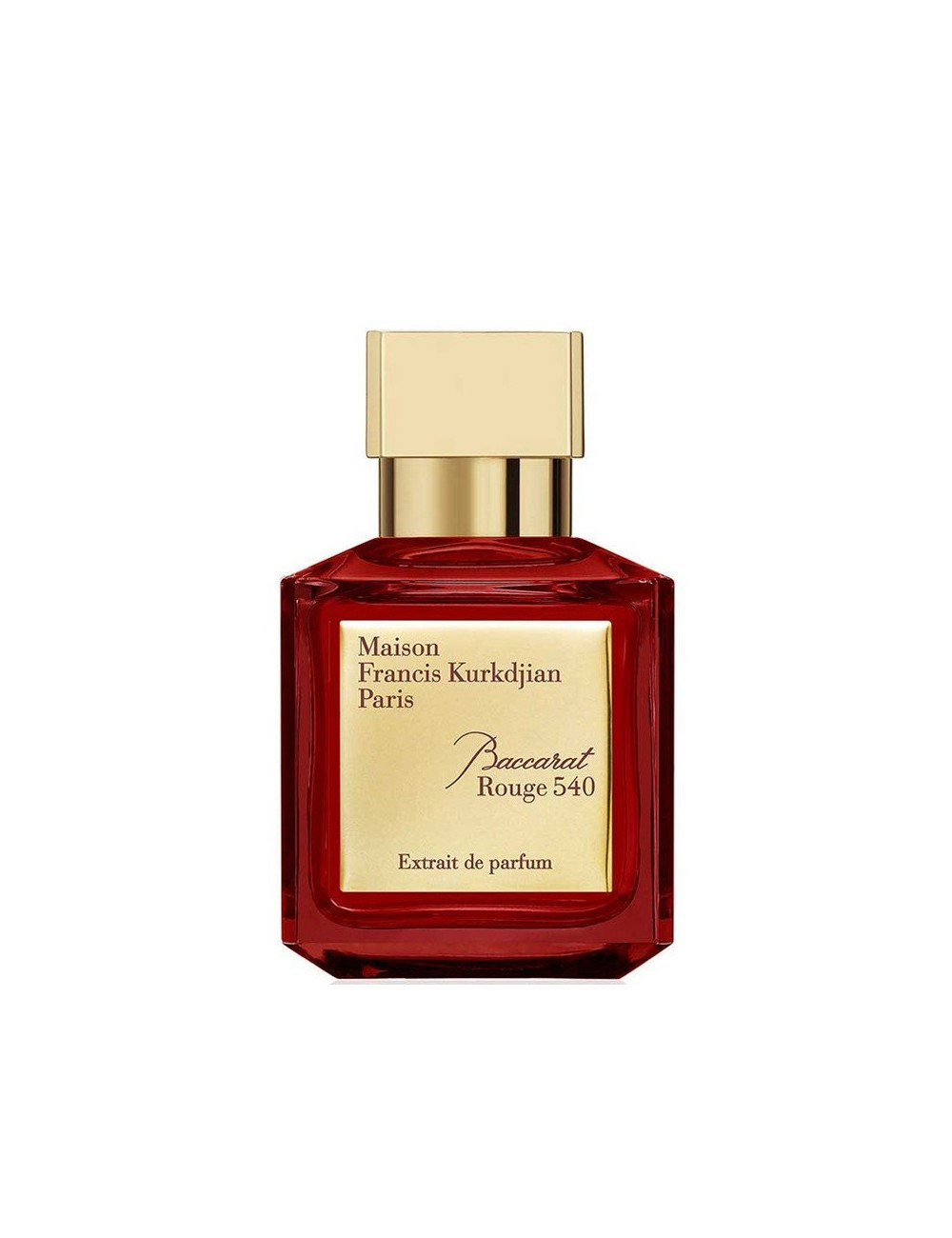 בושם יוניסקס פרנסיס קורקיגאן בקארט רוז 540 אקסטרייט Francis Kurkdjian Baccarat Rouge 540 Extrait de perfume 70ml