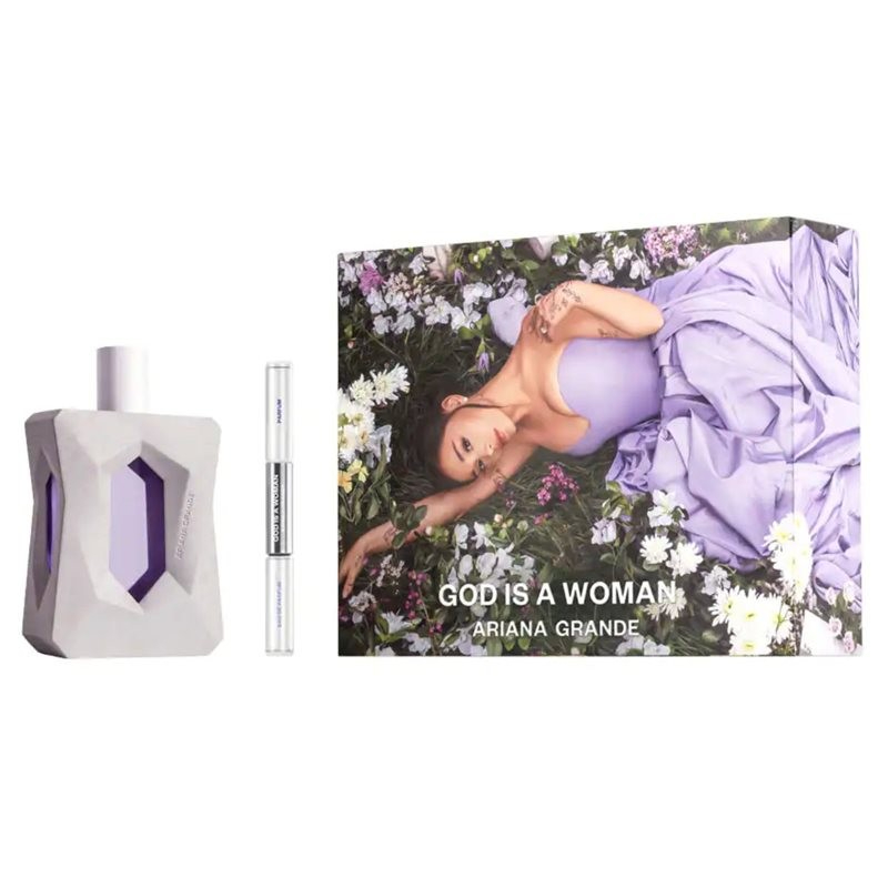 סט אריאנה גרנדה סט גאד איז וומן בושם לאשה 100 מל אדפ+ בושם מוקטן 5 מ