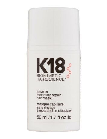 קיי 18 מסכה לתיקון ושיקום מולקולרי של השיער 50מ"ל K18 leave-in molecular repair hair mask 50ML