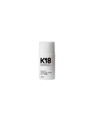 קיי 18 מסכה לתיקון ושיקום מולקולרי של השיער 15מ"ל K18 leave-in molecular repair hair mask 15ML